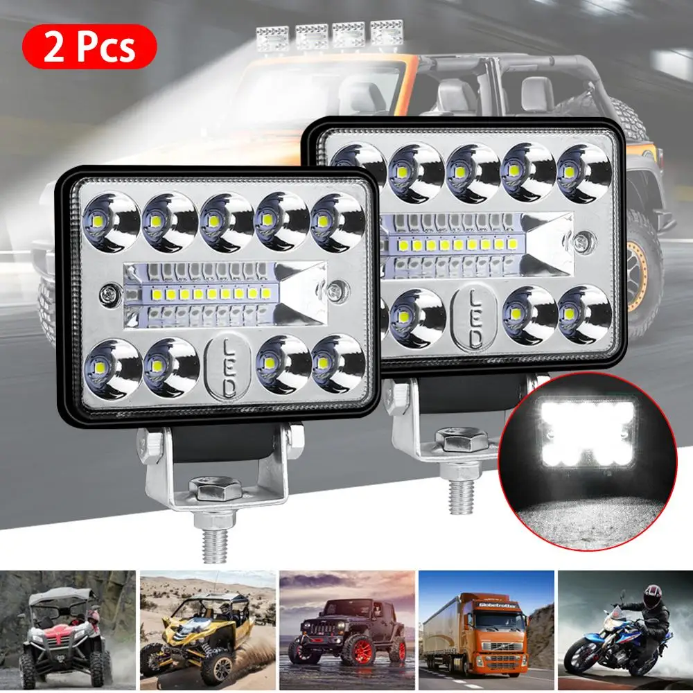 2 шт. 57W 12V 19LED рабочий светильник бар автомобилей SUV внедорожный противотуманный