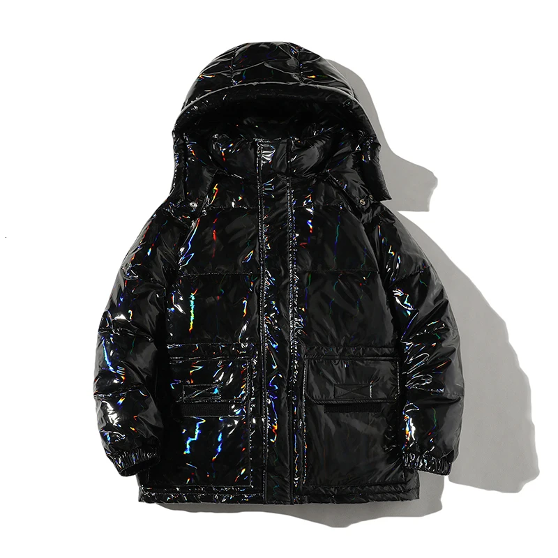 Модное повседневное теплое пуховое пальто с капюшоном на белом утином пуху