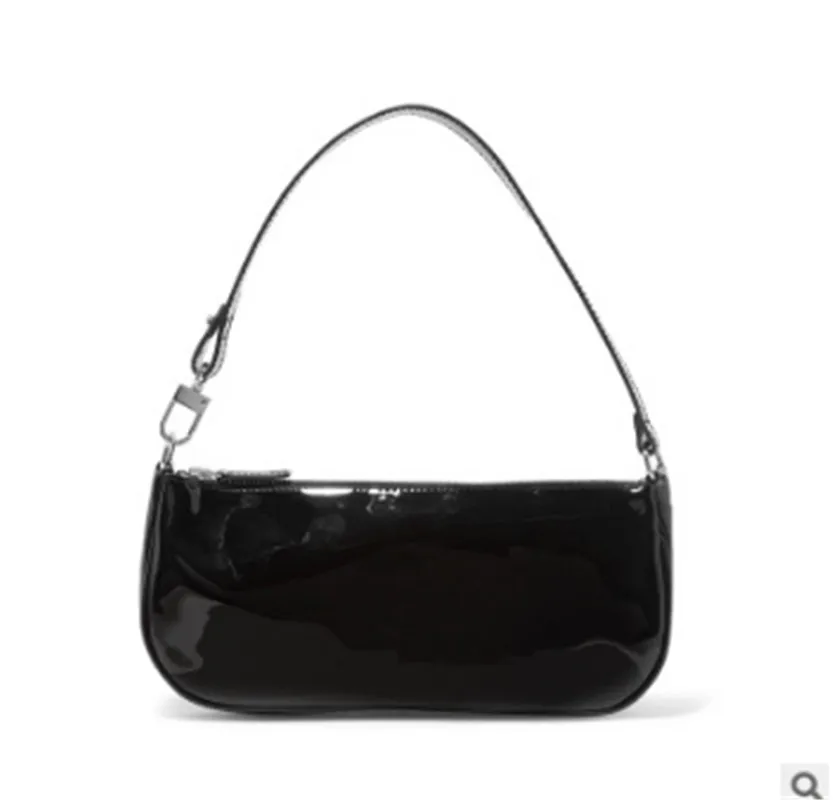 Женская сумка через плечо в форме багета женская из ПУ кожи элегантная маленькая