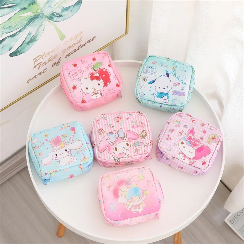 Sanrio с рисунком hello kitty женская сумка для хранения кошелек монет девочек и