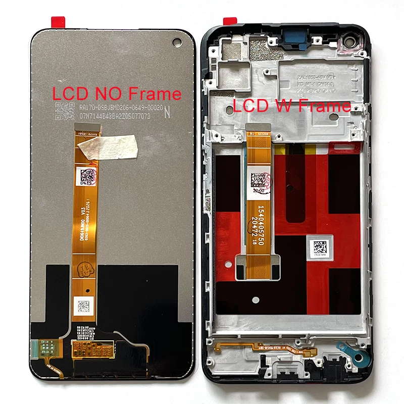 ЖК экран 6 5 &quotM &amp Sen для Oppo Realme 7 RMX2155 сенсорная панель дигитайзер 5G RMX2111 рамка