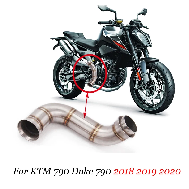 

Выхлопная труба для мотоцикла 790 duke 2018 2019 2020, выхлопная труба, выхлопная труба для мотоцикла, катализатор для удаления, выхлопная труба из ти...
