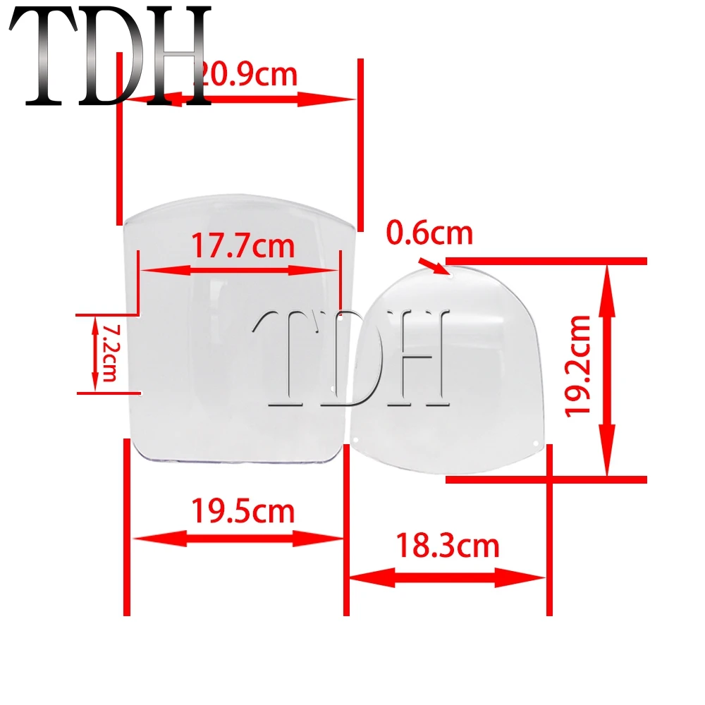 clearsmoke quarter fairing windscreen wind shield screen protector for harley xl 883 xl1200 1988 up fxr 1986 94 dyna 1995 05 free global shipping
