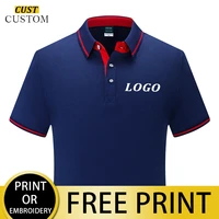 custom printed logo on cust t shirts embroidered polo shirts for male and female employees of the company and design tops for