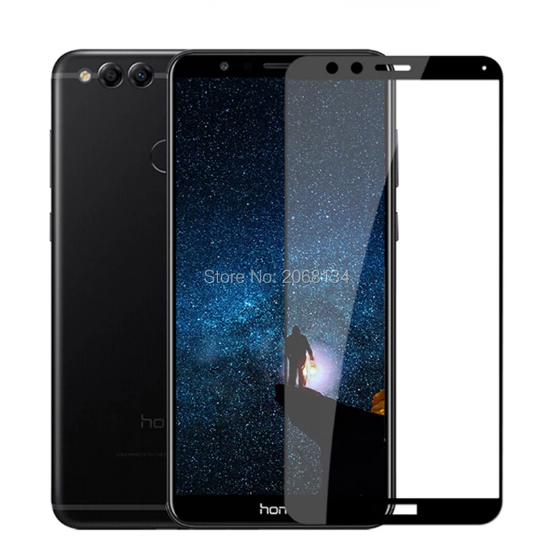 

3d закаленное стекло для huawei honor 7x полное покрытие 9h защитная пленка для huawei honor 7x7 x