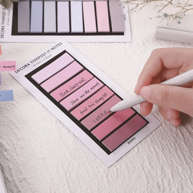 Блокнот для заметок Kawaii серия яркости клейкая бумага Канцтовары наклеек