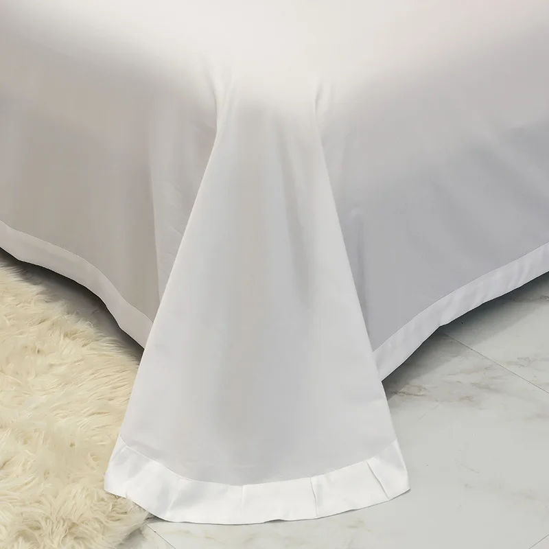 

New Luxury Chinese Style Embroidery 60S Satin Silk Cotton Bedding Set Double Duvet Cover Set Bed Linen Pillowcases Home Textile