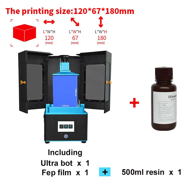 Package 3 Ультработ lcd 3d принтер размера плюс UV Собранный 2K экран Off-Line Print Impresora 3d Drucker Impressora UV смола - Цвет: Package 3