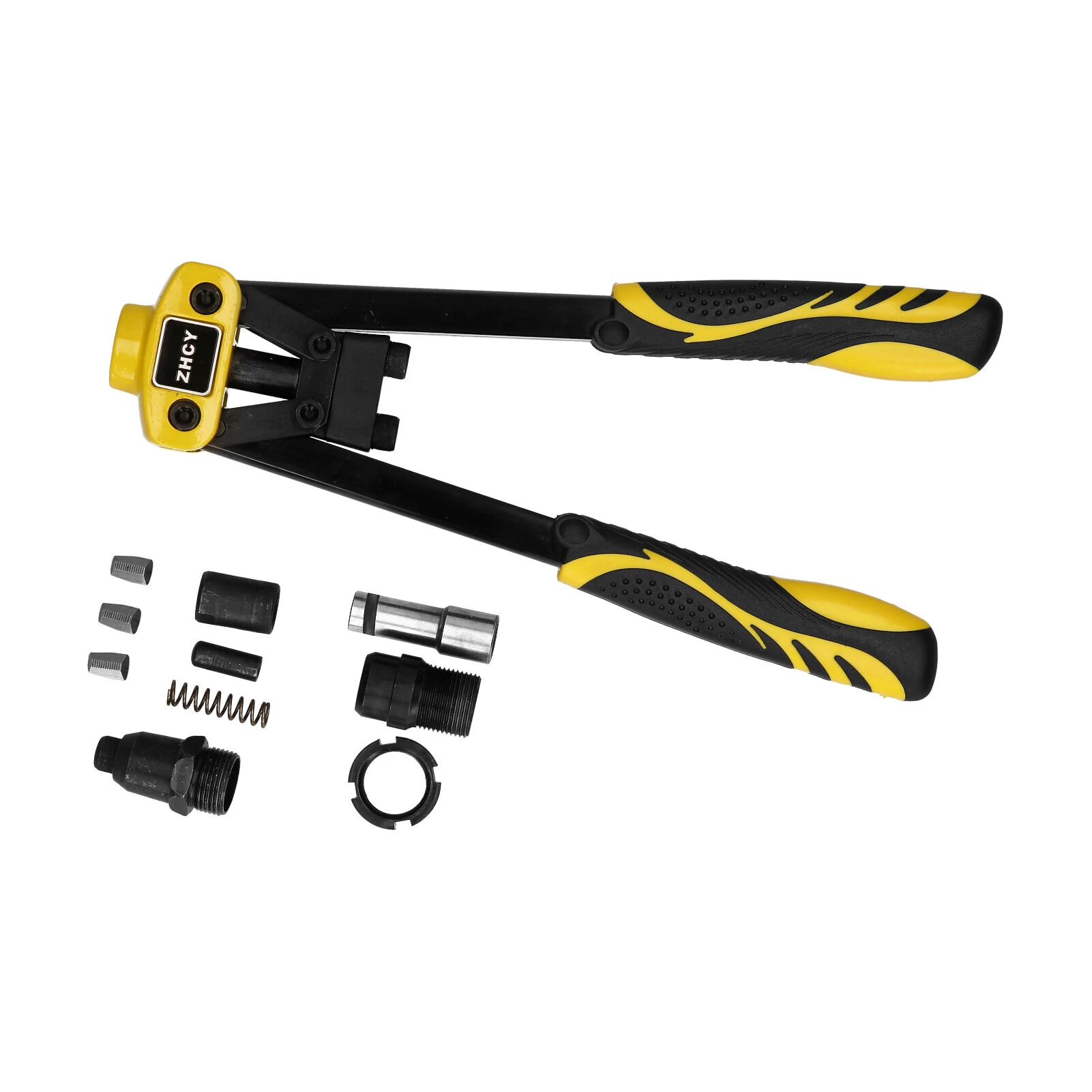 

ZHCY 13-inch Hand Riveter 2 in 1 Heavy Duty Riveting Gun and Reamer Design Riveting Tool for Construction Repair Decoration