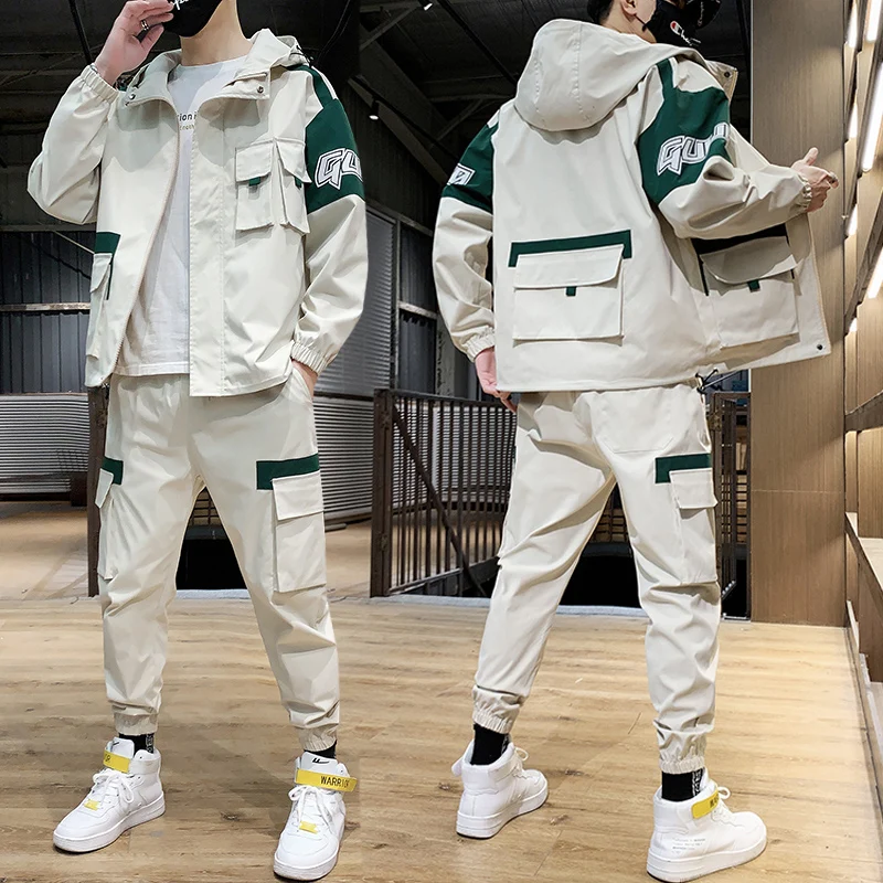 Комплект спортивной одежды Для мужчин 2021 Новый Костюмы комплект s тренировочные