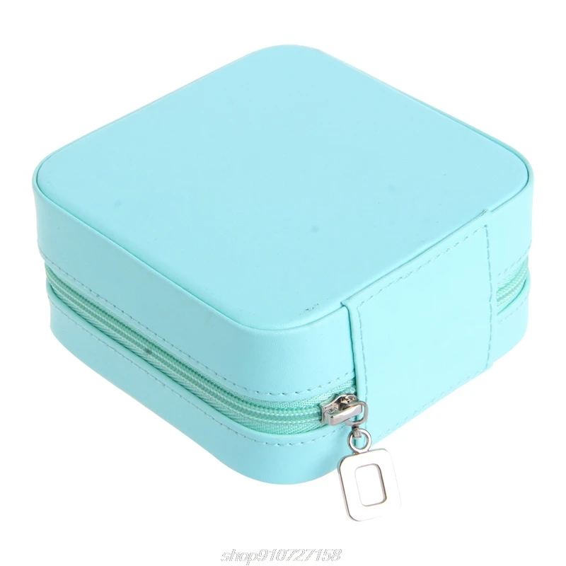 

Cosmetic Faux Leather Jewelry Box Necklace Ring Travel Storage Case Display J19 21 Dropshipping
