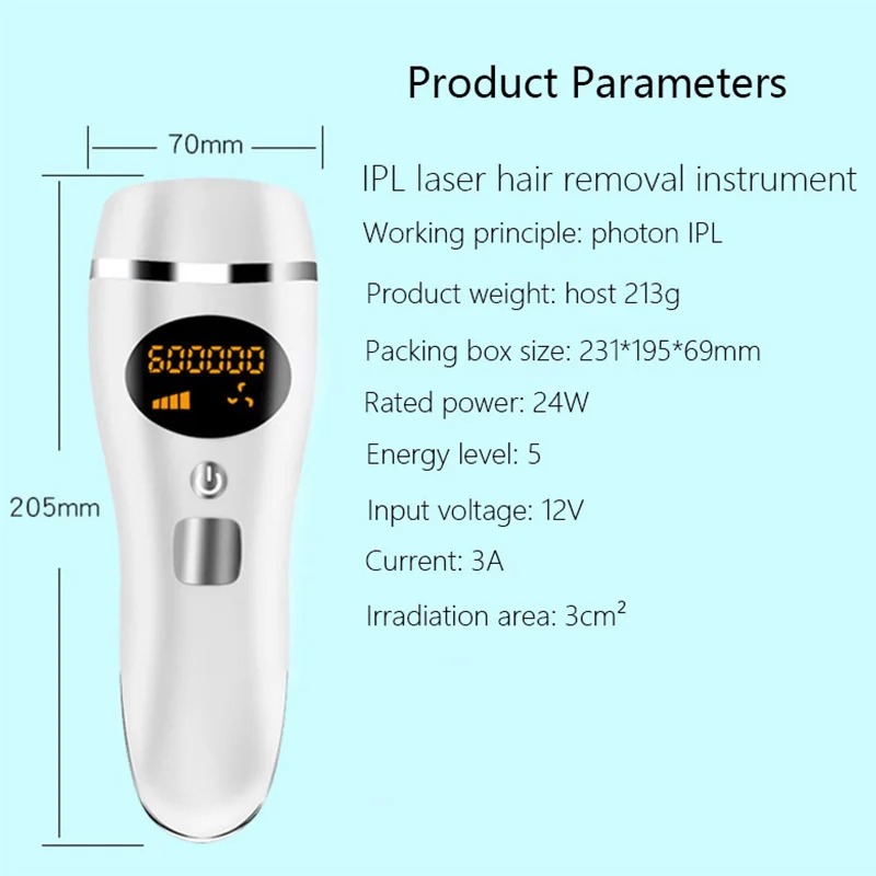 IPL Лазер Для Перманентного удаления волос с ЖК экраном безболезненный эпилятор