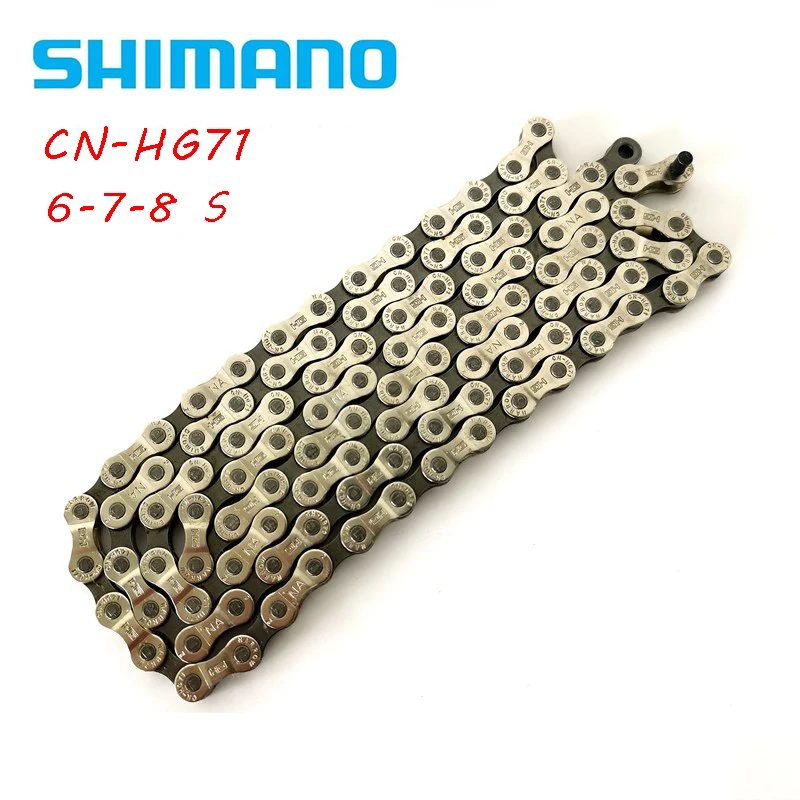 

Quality goods chains in bulk CN-HG71 6-7-8 speed chains Suitable for road cars MTB chains 112 section 315 g Quality guarantee
