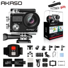 AKASO Brave 4 Экшн-камера Ultra HD 4K WiFi 2,0 дюймов 170D 20MP Подводная Водонепроницаемая камера на шлем Спортивная камера селфи палка подарок