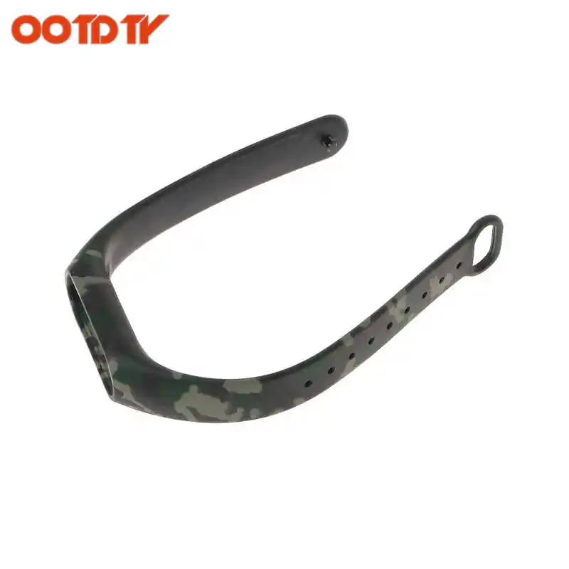 OOTDTY Камуфляжный браслет из ТПУ сменный ремешок для умных часов Xiaomi MI Band 2 Прямая