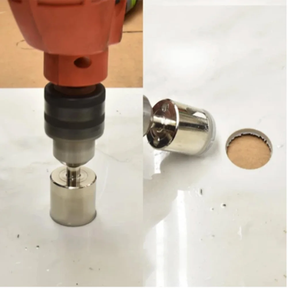 

15pcs/set Ceramic Flower Pots Hole Drilling Bit Set Hole Drill Bit Kit for Ceramic Diamond Glass Marble 6-50mm QP2