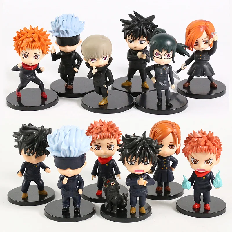 

Jujutsu Kaisen Gojo Satoru Itadori Yuji Fushiguro Megumi Kugisaki Nobara Zenin Maki Inumaki Toge PVC Figures Toys 6pcs/set