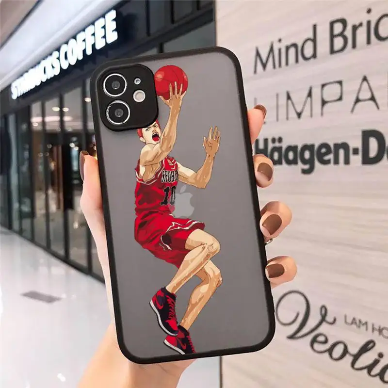 

Slam Dunk TV Animation Phone Case matte transparent For iphone 7 8 11 12 plus mini x xs xr pro max cover