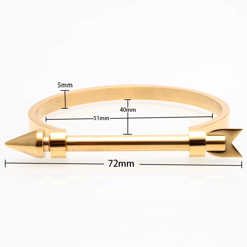 Mcllroy браслеты для мужчин/нержавеющая сталь/Мода/панк/Стрела/Влюбленные/браслет