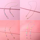 Новый дизайн, цепочка для очков, шнурки для маски на лицо против потери, шнурки с бусинами, ремешки для очков, шнурки для очков, аксессуары для очков