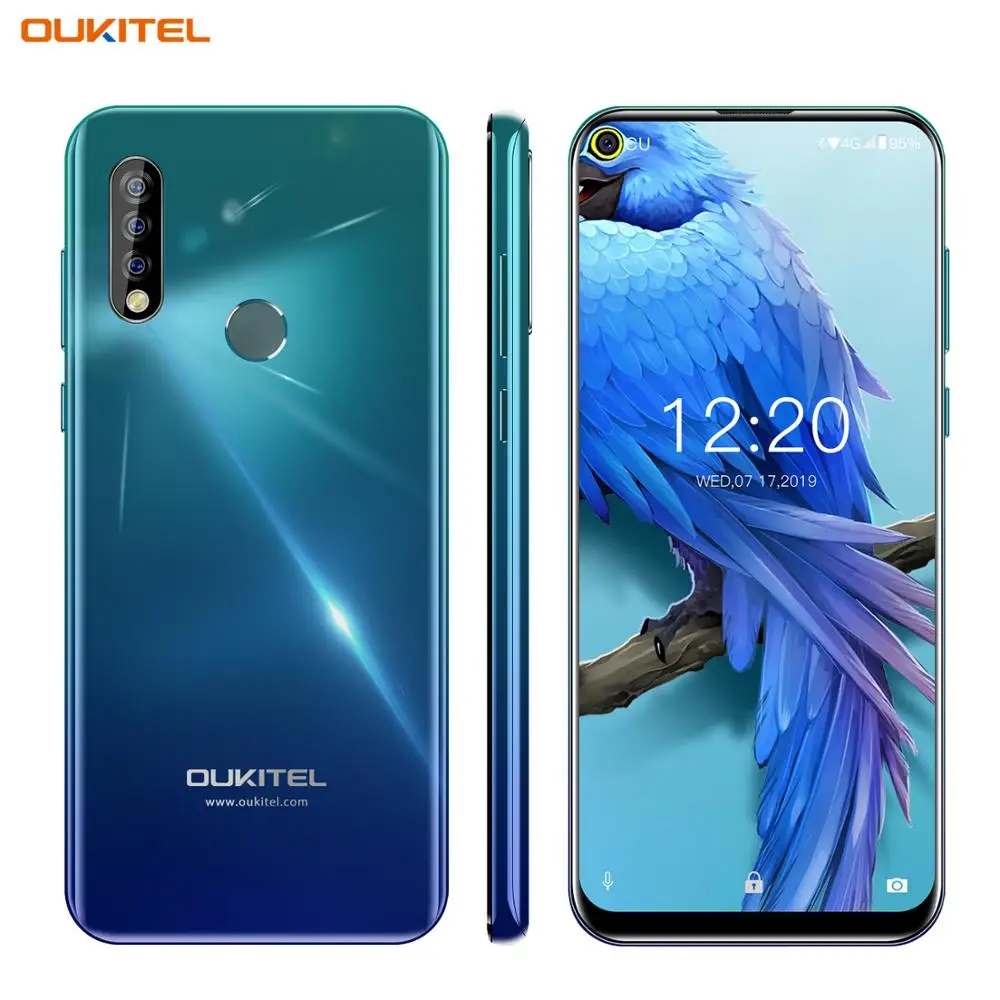 4G мобильный телефон OUKITEL C17 Android 9 0 смартфон 6 35 ''распознавание лица отпечаток
