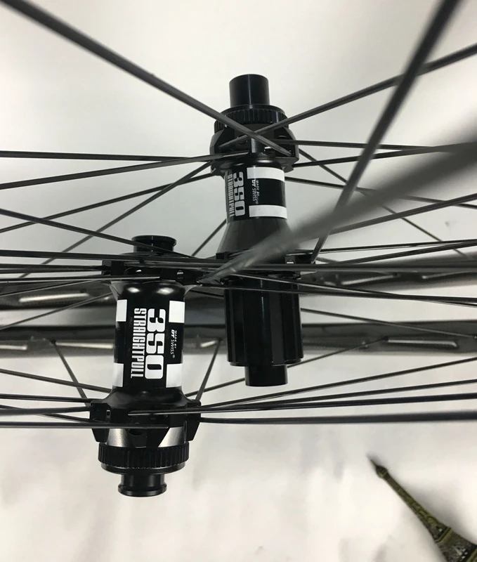 Disc Brake carbon wheelset Tubeless 28mm wide 45/58mm depth disk brake wheel DT35 hubs 21mm inner width 3K/UD weave | Спорт и