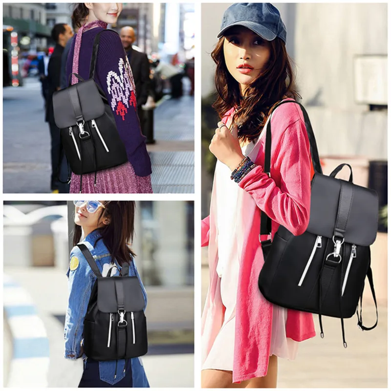 

New Nylon Waterproof Women's Backpack Anti-theft Fashion Outdoor Shopping Leisure Backpack Fashion Student Backpack
