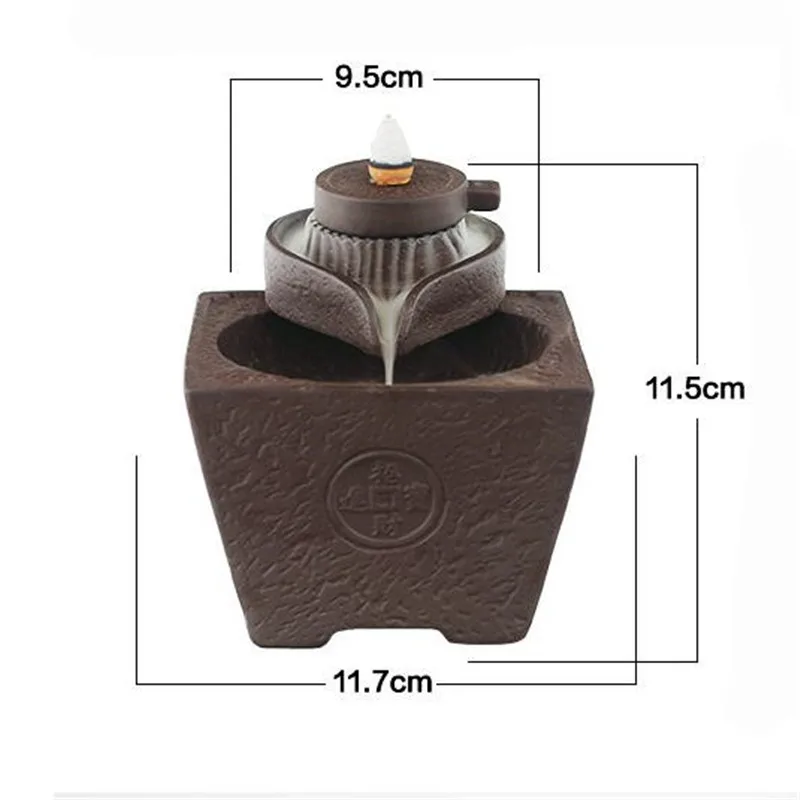 Каменная мельница керамическая курильница для благовоний горелка креативная
