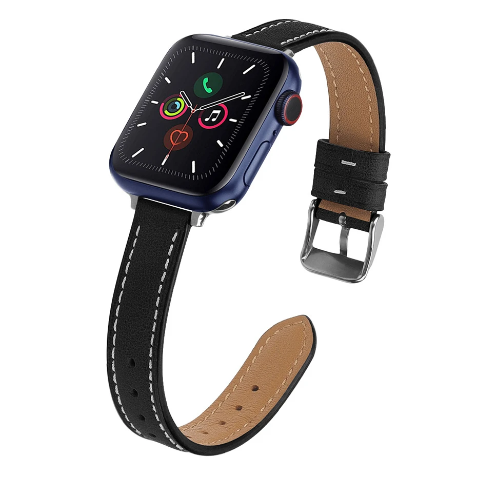 Retro Leather strap For apple watch band 42mm 44mm iwatch Series SE 6 5 4 3 2 1 Accessories loop 38mm bracelet Replacement 40mm