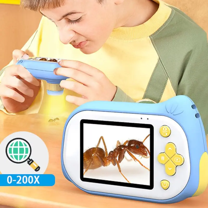 

3In1 Kids Digital Microscope Camcorder Magnifier Mini Children Video Camera Gift