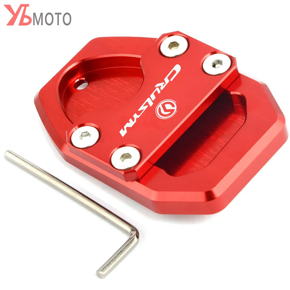 Motorcycle CNC Side Stand Enlarge Plate Kickstand Extension Pad For SYM CRUISYM 300i 300 GTS300 | Автомобили и мотоциклы