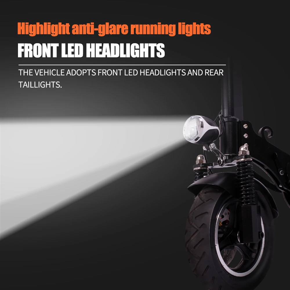 Складной электрический скутер с батареей 48 В/15 Ач 10 дюймов 500 Вт 65 км | Спорт и