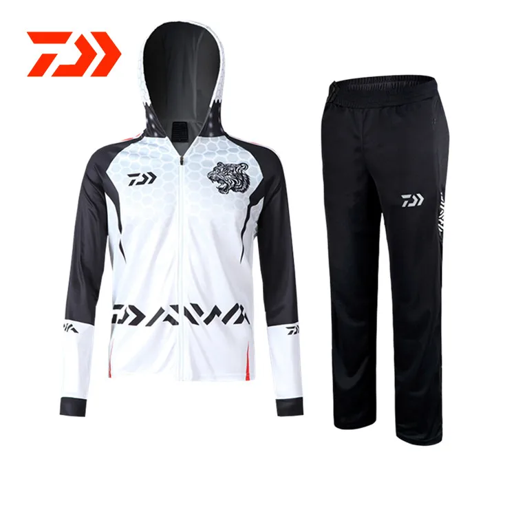 

2021 Summer Hiking Outdoor Sports Fishing Suit Men's Protection Fishing Set Zipper Fishing Shirt for Pants Fishing Clothing