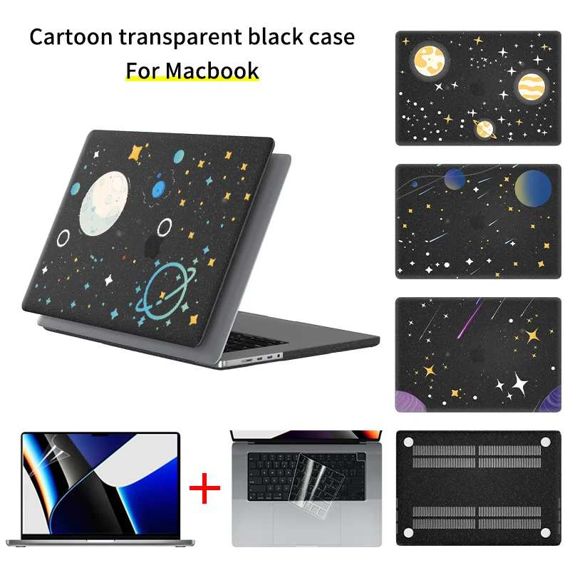

Suitable 2021 Macbook Pro 16 14 13.3 Protective Hard Shell Cover for Air13.3 Notebook Accessories Transparent Creative Star Sky