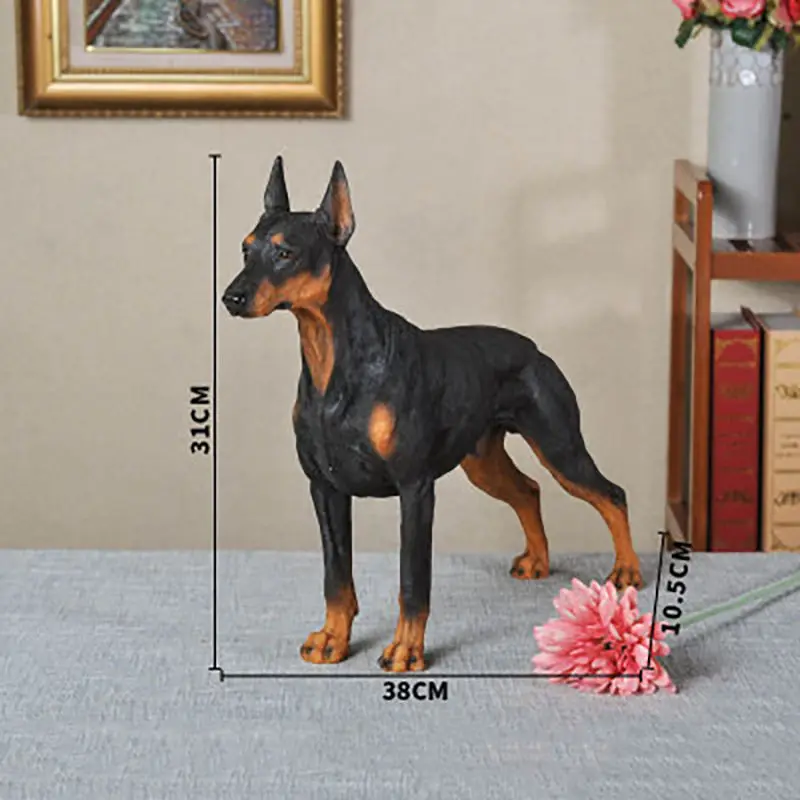 Модель животного в масштабе 1/6 модель собаки Doberman с высокой имитацией экшн