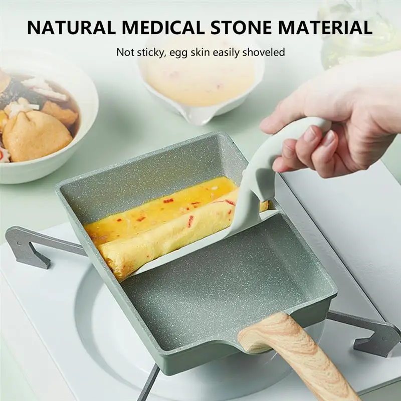 

Frying Pan Tamagoyaki Non-Stick Pan Square Egg Roll Steak Thick Egg Frying Pot Kitchen Snack Making Special Tools