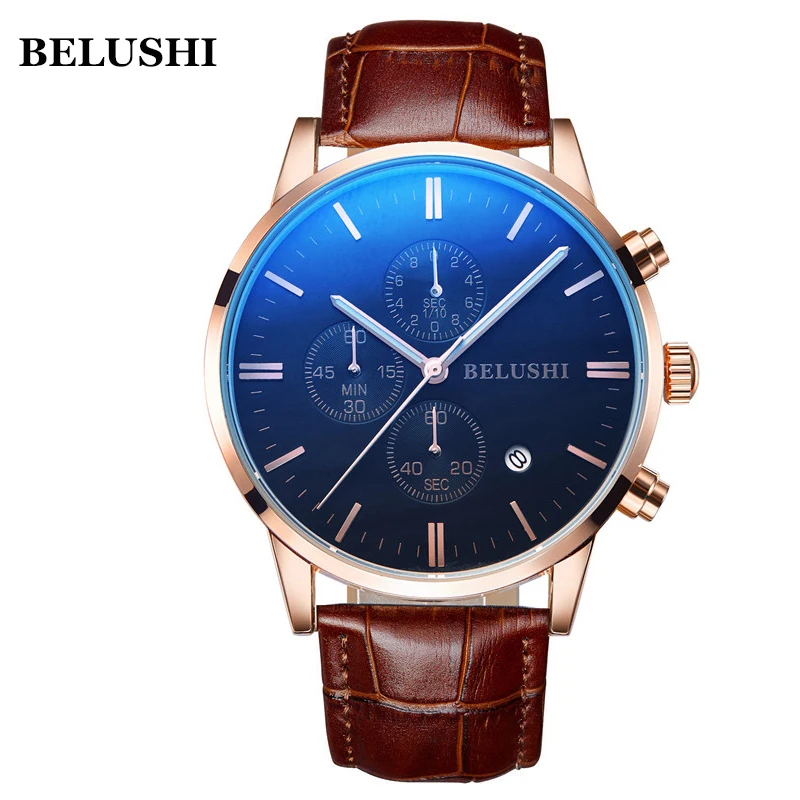 

Multifunctional Waterproof Explosion-proof Men's Watch Business Casual Mature and Stable Quartz Watch WA12