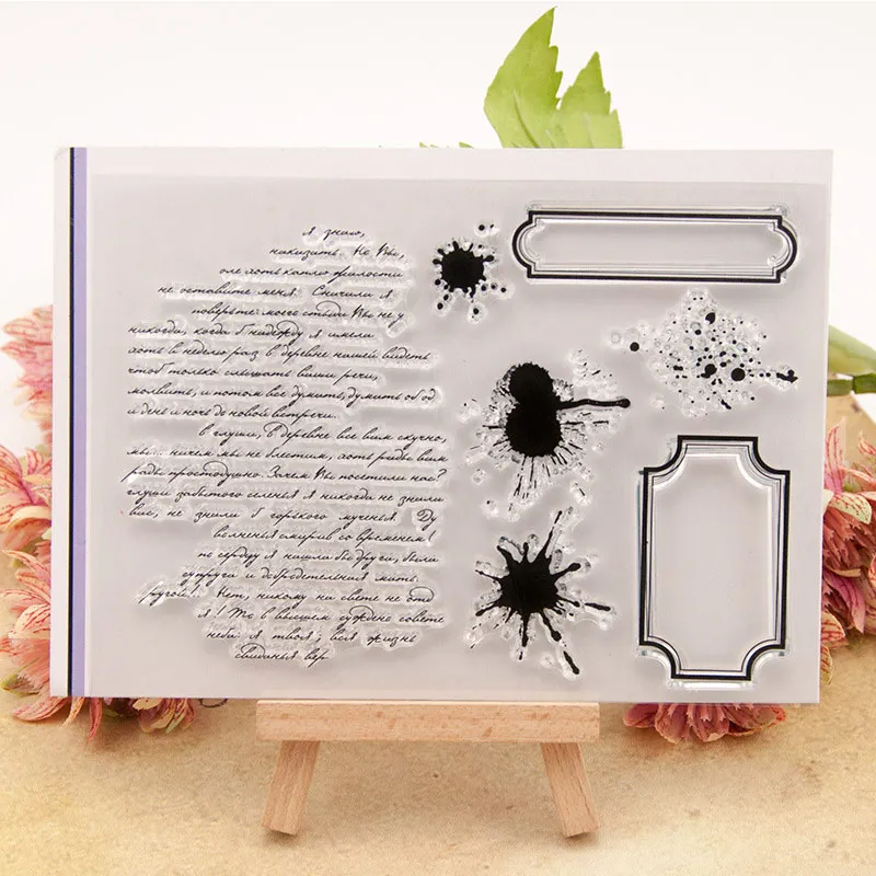 

TPR 11*15.5cm Clear Stamps Card Making Decorative DIY Scrapbooking Text Ink Bookmark Transparent Handmade Gift Photo Album Decor