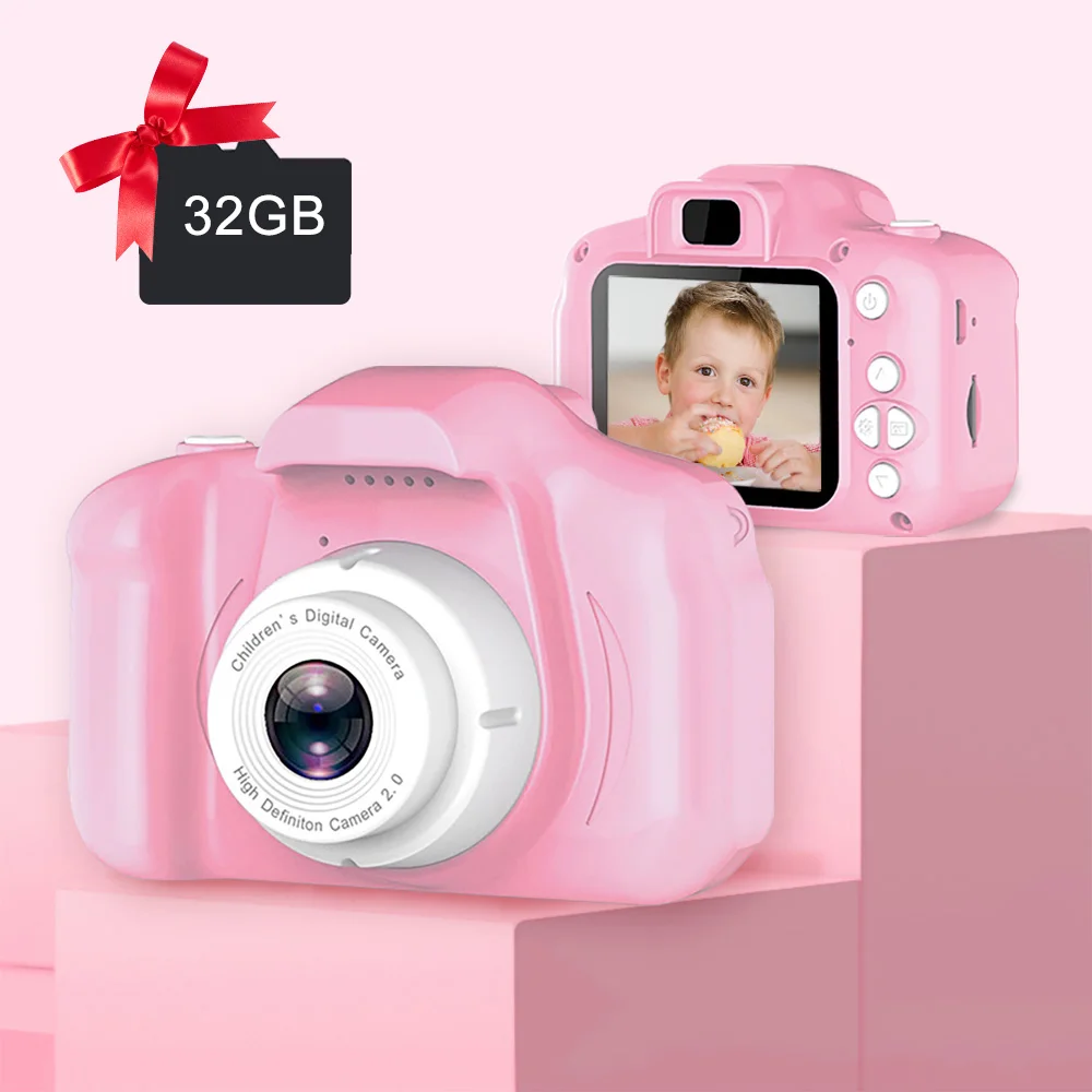 

Детская мини-камера образовательные игрушки для детей подарки на день рождения цифровая камера 2 дюйма детская камера 1080P HD видеокамера