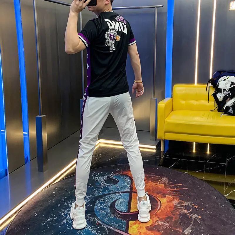 Европейская станция Новинка лета 2021 мужской повседневный костюм из двух