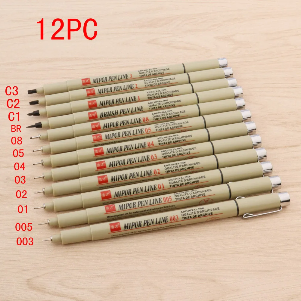 13 шт. набор маркеров для рисования 003 005 01 02 03 04 05 06 08 BR G1 G2 G3|drawing pen set|art markersdrawing |