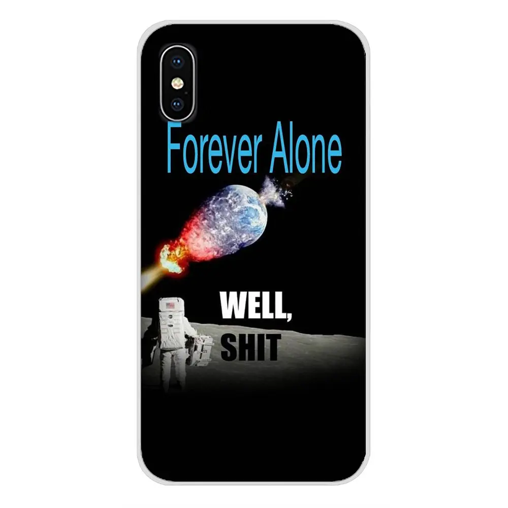 Mobile Phone Cases Cover forever alone funny words For Huawei Nova 2 3 2i 3i Y6 Y7 Y9 Prime Pro GR3 GR5 2017 2018 2019 Y5II Y6II | Мобильные