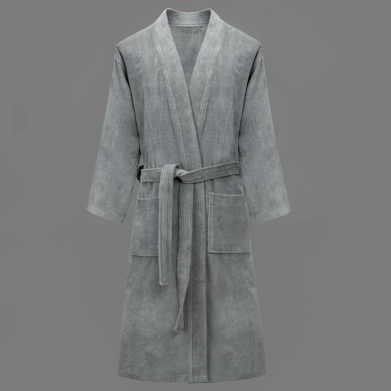 Фирменный хлопковый банный халат для мужчин и женщин на весну осень тонкие