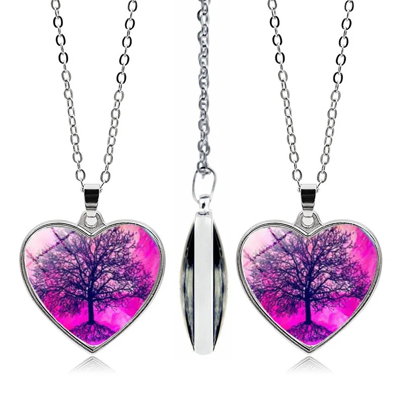 FIMAODZ семейное дерево жизни любовь форма двусторонняя нержавеющая сталь