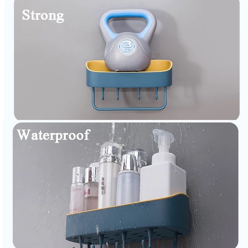 Стеллаж для хранения ванной держатель душа угловая полка комнаты настенный