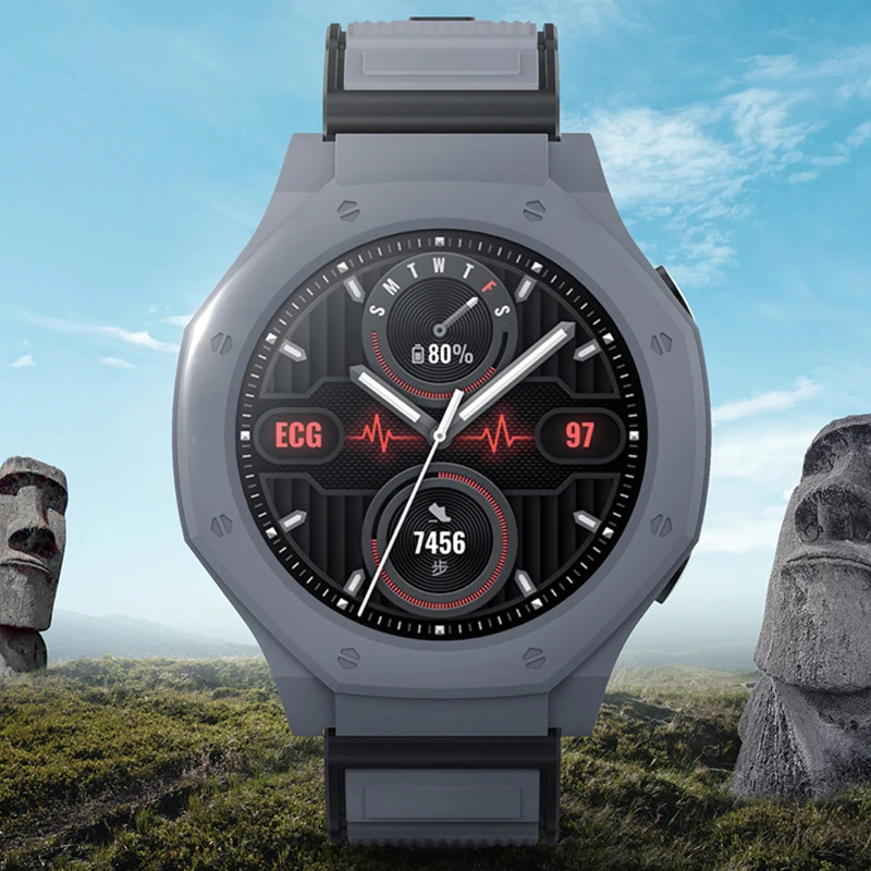 

Чехол для Huawei Watch GT 2 Pro, ЭКГ, мягкий ТПУ, защитный бампер