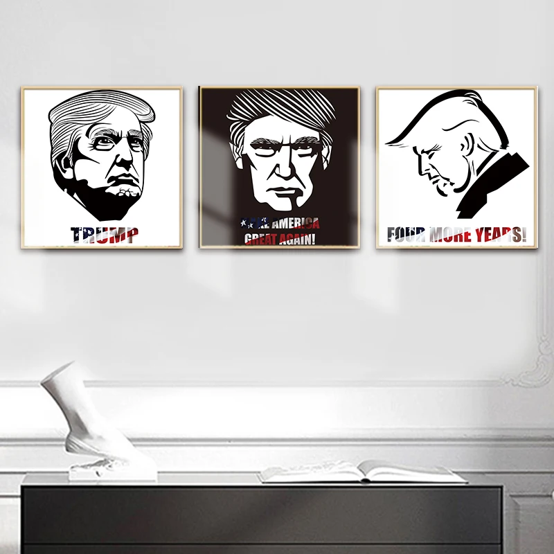 Художественный мультфильм Дональд Трамп стена искусство картина президент