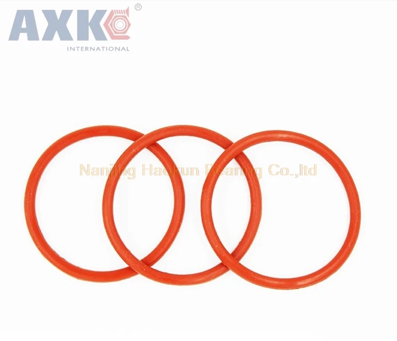 AXK 20 шт красные силиконовые уплотнительные кольца 4 мм Толщина 60/62/65/68/70/72/75/80/82/85