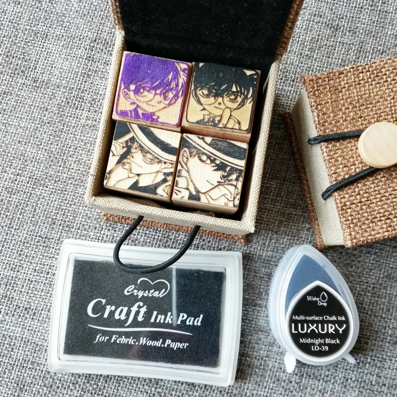 Аниме Детектив Конан Дерево Печать косплей реквизит мультфильм Kaitou Kiddo головные