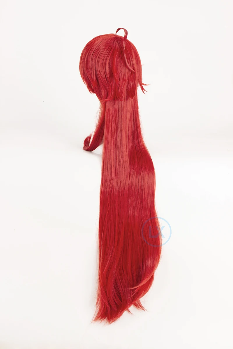 Парик для косплея аниме старшей школы DxD Риас гремори длина 100 см винно-красный